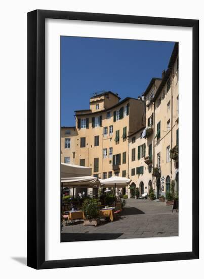 Piazza Anfiteatro, Lucca, Tuscany, Italy, Europe-James Emmerson-Framed Premium Photographic Print