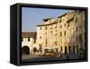 Piazza Anfiteatro, Lucca, Tuscany, Italy-Sheila Terry-Framed Stretched Canvas