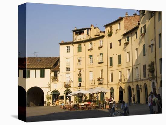 Piazza Anfiteatro, Lucca, Tuscany, Italy-Sheila Terry-Stretched Canvas