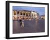 Piazza Bra, Roman Arena at Dusk, Verona, Veneto, Italy, Europe-Martin Child-Framed Photographic Print