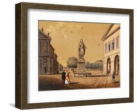 Piazza Carlo Emanuele III-null-Framed Giclee Print