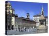 Piazza Castello, Turin, Piedmont, Italy, Europe-Vincenzo Lombardo-Stretched Canvas