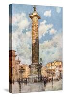 Piazza Colonna, Rome-Alberto Pisa-Stretched Canvas