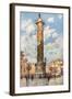 Piazza Colonna, Rome-Alberto Pisa-Framed Photographic Print