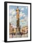 Piazza Colonna, Rome-Alberto Pisa-Framed Photographic Print