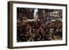 Piazza D?Erbe in Verona, 1884-Adolph Friedrich von Menzel-Framed Giclee Print