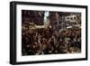 Piazza D?Erbe in Verona, 1884-Adolph Friedrich von Menzel-Framed Giclee Print