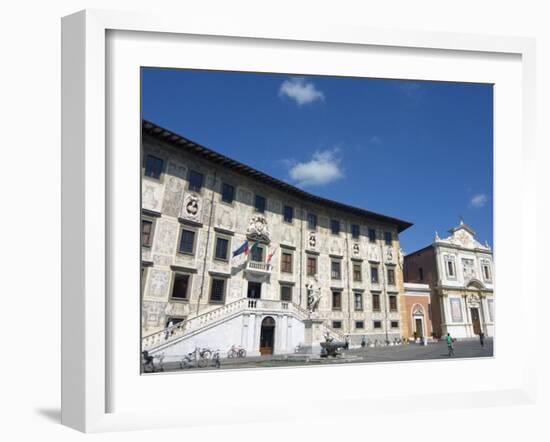 Piazza Dei Cavalieri, Scuola Normale University, Pisa, Tuscany, Italy, Europe-Tondini Nico-Framed Photographic Print