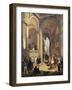 Piazza Dei Mercanti or the Transition from the Old Fish Merchants' Square, 1844-Angelo Inganni-Framed Giclee Print