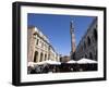 Piazza Dei Signori and the Bissara Tower, Vicenza, Veneto, Italy, Europe-Oliviero Olivieri-Framed Photographic Print