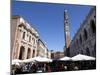 Piazza Dei Signori and the Bissara Tower, Vicenza, Veneto, Italy, Europe-Oliviero Olivieri-Mounted Photographic Print