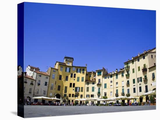 Piazza Del Anfiteatro Square, Amphitheatre, Lucca, Tuscany, Italy-Carlos Sanchez Pereyra-Stretched Canvas