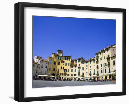 Piazza Del Anfiteatro Square, Amphitheatre, Lucca, Tuscany, Italy-Carlos Sanchez Pereyra-Framed Photographic Print