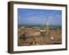 Piazza Del Campo and Houses on the Skyline of the Town of Siena, Tuscany, Italy-null-Framed Photographic Print