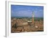 Piazza Del Campo and Houses on the Skyline of the Town of Siena, Tuscany, Italy-null-Framed Photographic Print