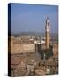 Piazza Del Campo and Mangia Tower, Unesco World Heritage Site, Siena, Tuscany, Italy-Roy Rainford-Stretched Canvas