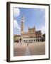 Piazza Del Campo and the Palazzo Pubblico with its Amazing Bell Tower, Siena, Tuscany, Italy-Robert Harding-Framed Photographic Print