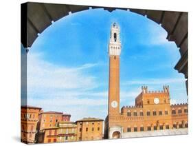 Piazza del Campo, Siena-Tosh-Stretched Canvas