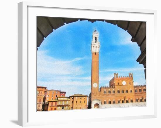 Piazza del Campo, Siena-Tosh-Framed Art Print