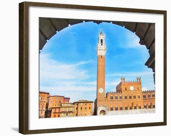 Piazza del Campo, Siena-Tosh-Framed Art Print