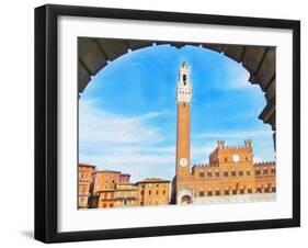 Piazza del Campo, Siena-Tosh-Framed Art Print