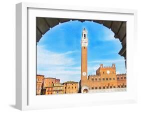 Piazza del Campo, Siena-Tosh-Framed Art Print