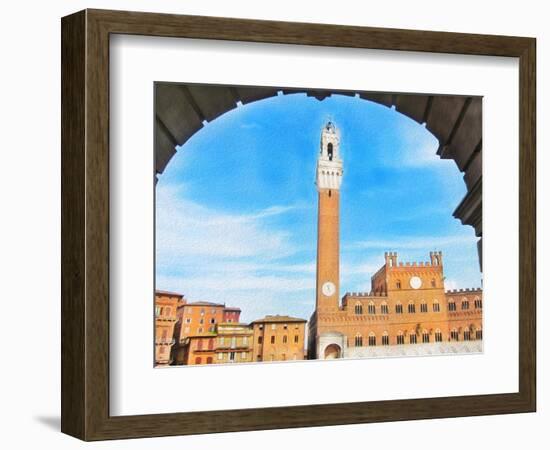 Piazza del Campo, Siena-Tosh-Framed Art Print