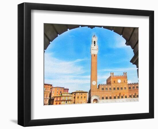 Piazza del Campo, Siena-Tosh-Framed Art Print