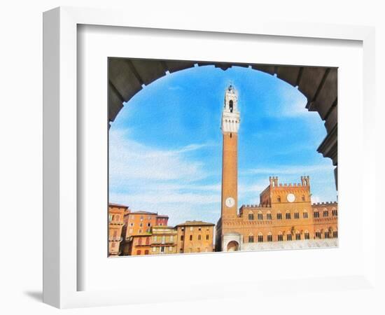 Piazza del Campo, Siena-Tosh-Framed Art Print