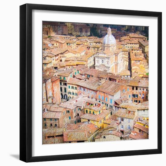 Piazza del Campo, Siena-Tosh-Framed Art Print