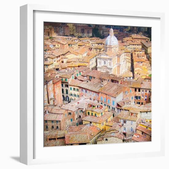 Piazza del Campo, Siena-Tosh-Framed Art Print