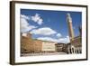 Piazza Del Campo with Palazzo Pubblico, Sienna, Tuscany, Italy-Martin Child-Framed Photographic Print