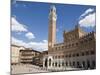 Piazza Del Campo with Palazzo Pubblico, UNESCO World Heritage Site, Siena, Tuscany, Italy, Europe-Martin Child-Mounted Photographic Print