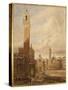 Piazza Del Campo-John Fulleylove-Stretched Canvas