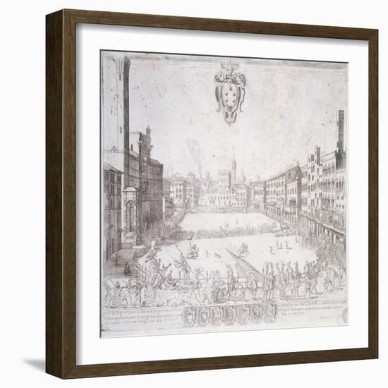 Piazza Del Campo-null-Framed Giclee Print