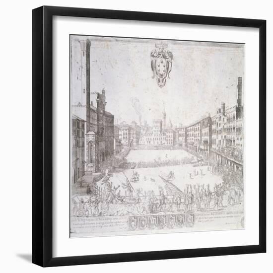 Piazza Del Campo-null-Framed Giclee Print