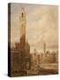 Piazza Del Campo-John Fulleylove-Stretched Canvas