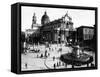 Piazza Del Duomo in Catania, with the Cathedral Dedicated to St. Agatha and the Elephant-Giacomo Brogi-Framed Stretched Canvas