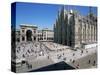 Piazza Del Duomo, Milan, Italy-Hans Peter Merten-Stretched Canvas