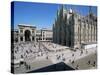 Piazza Del Duomo, Milan, Italy-Hans Peter Merten-Stretched Canvas