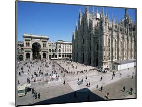 Piazza Del Duomo, Milan, Italy-Hans Peter Merten-Mounted Photographic Print