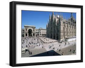 Piazza Del Duomo, Milan, Italy-Hans Peter Merten-Framed Photographic Print