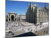 Piazza Del Duomo, Milan, Italy-Hans Peter Merten-Mounted Photographic Print