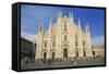 Piazza Del Duomo, Milan, Lombardy, Italy, Europe-Chris Hepburn-Framed Stretched Canvas