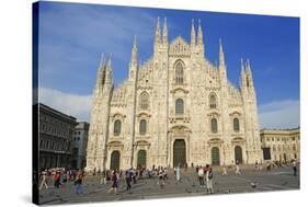 Piazza Del Duomo, Milan, Lombardy, Italy, Europe-Chris Hepburn-Stretched Canvas