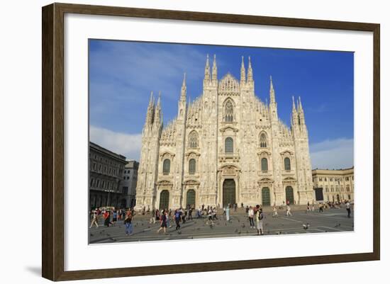 Piazza Del Duomo, Milan, Lombardy, Italy, Europe-Chris Hepburn-Framed Photographic Print