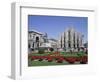 Piazza Del Duomo, Milan, Lombardy, Italy-Hans Peter Merten-Framed Photographic Print