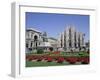 Piazza Del Duomo, Milan, Lombardy, Italy-Hans Peter Merten-Framed Photographic Print