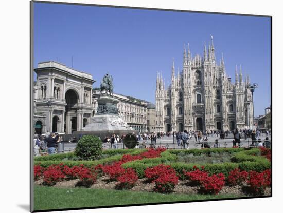 Piazza Del Duomo, Milan, Lombardy, Italy-Hans Peter Merten-Mounted Photographic Print