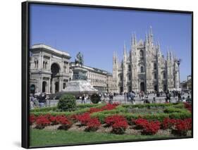 Piazza Del Duomo, Milan, Lombardy, Italy-Hans Peter Merten-Framed Photographic Print